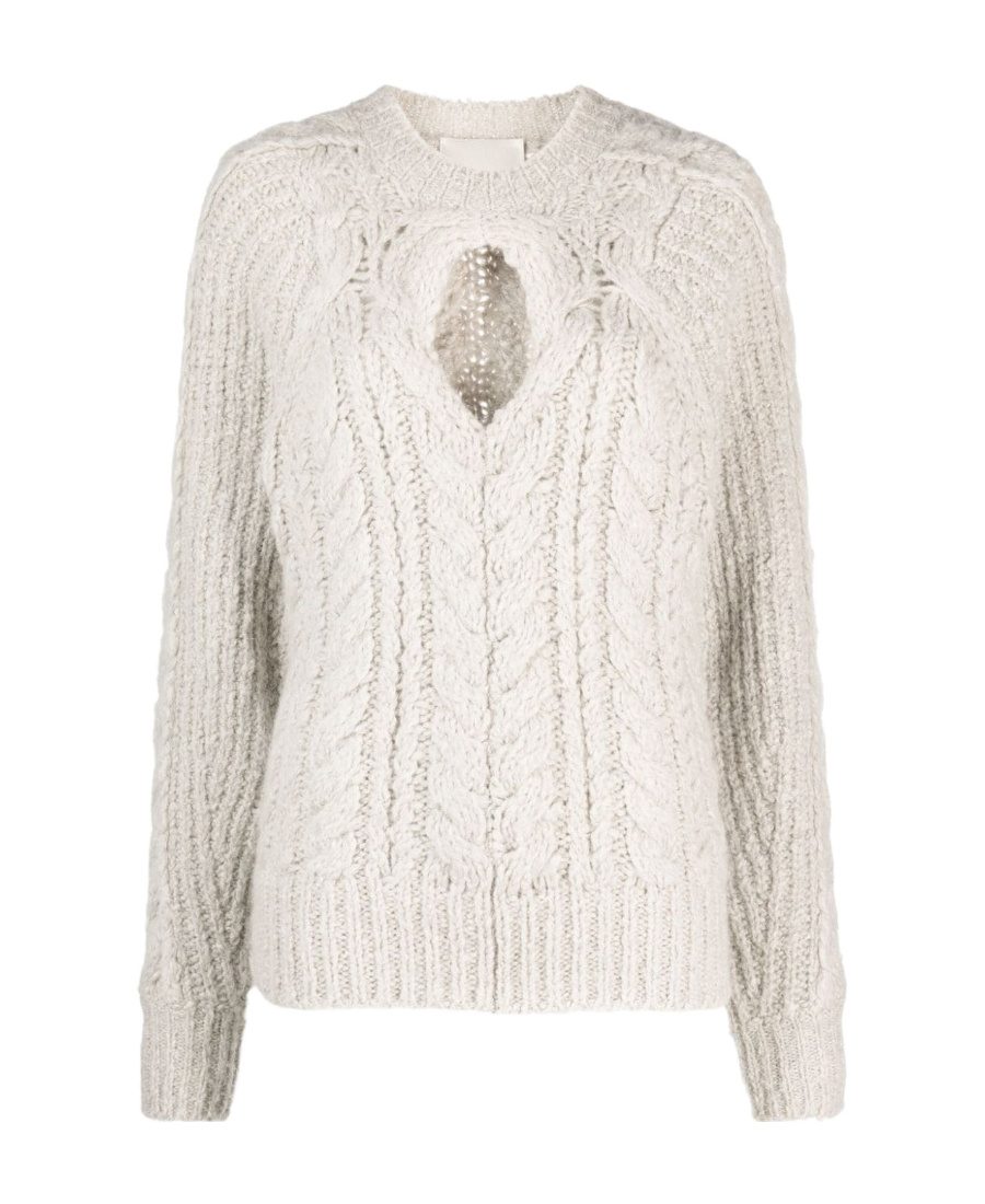 Isabel Marant Noelys Keyhole Jumper In Gray