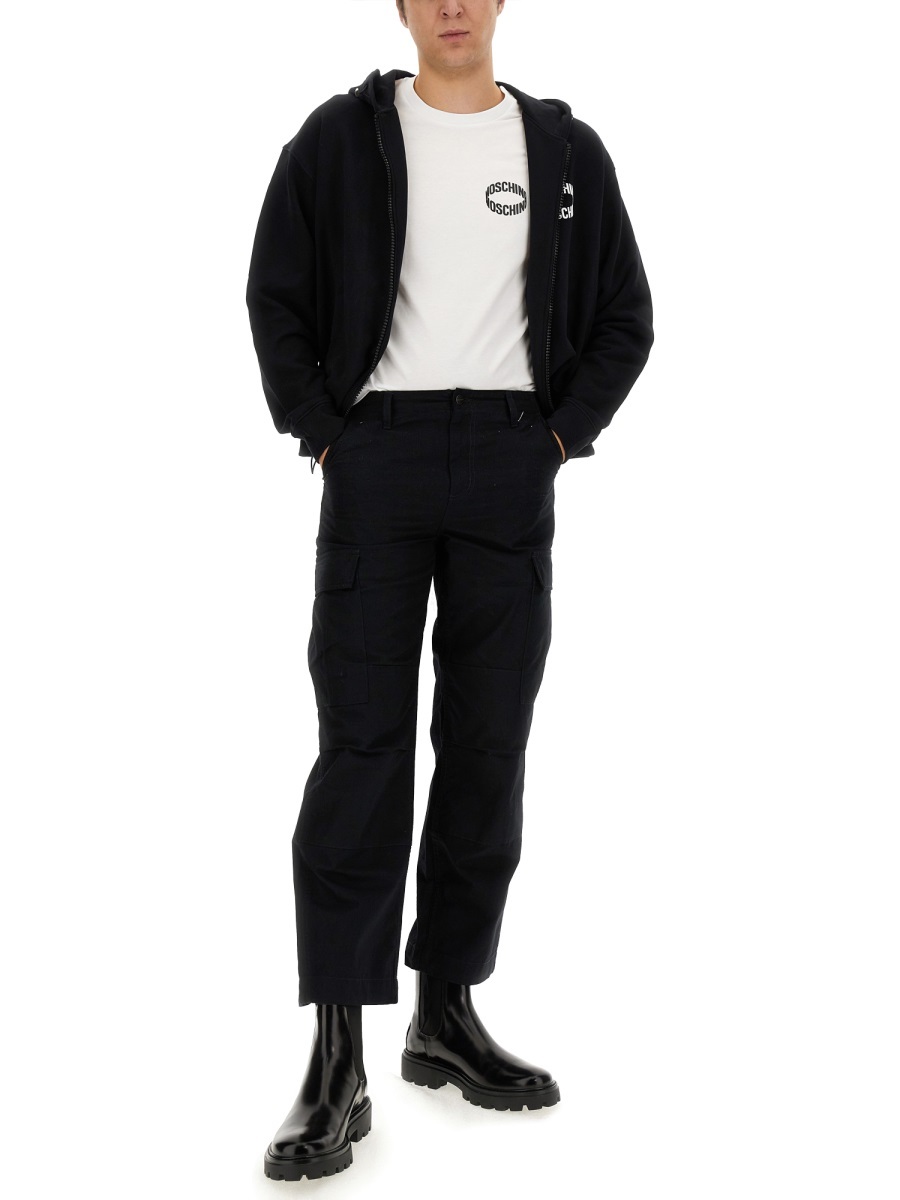 Moschino Sweatshirt With Logo In Black