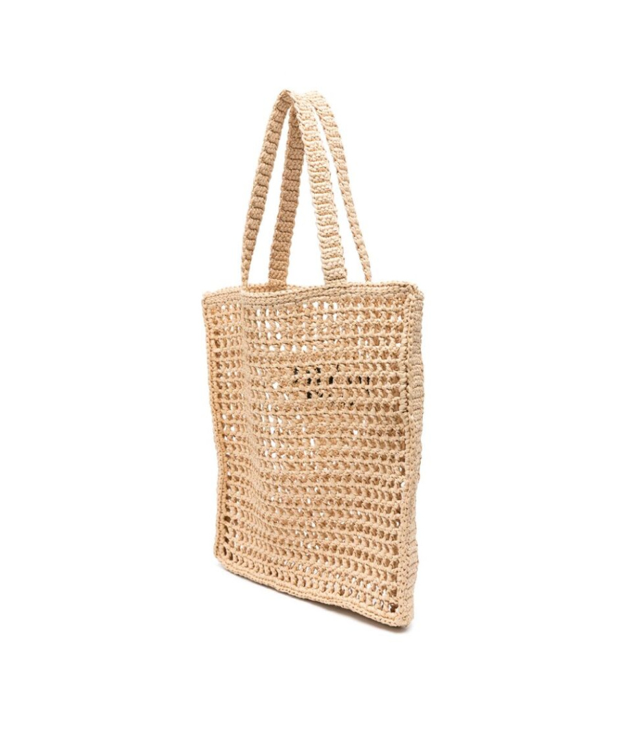 Prada Double-handle Hollow Handbag In Nude