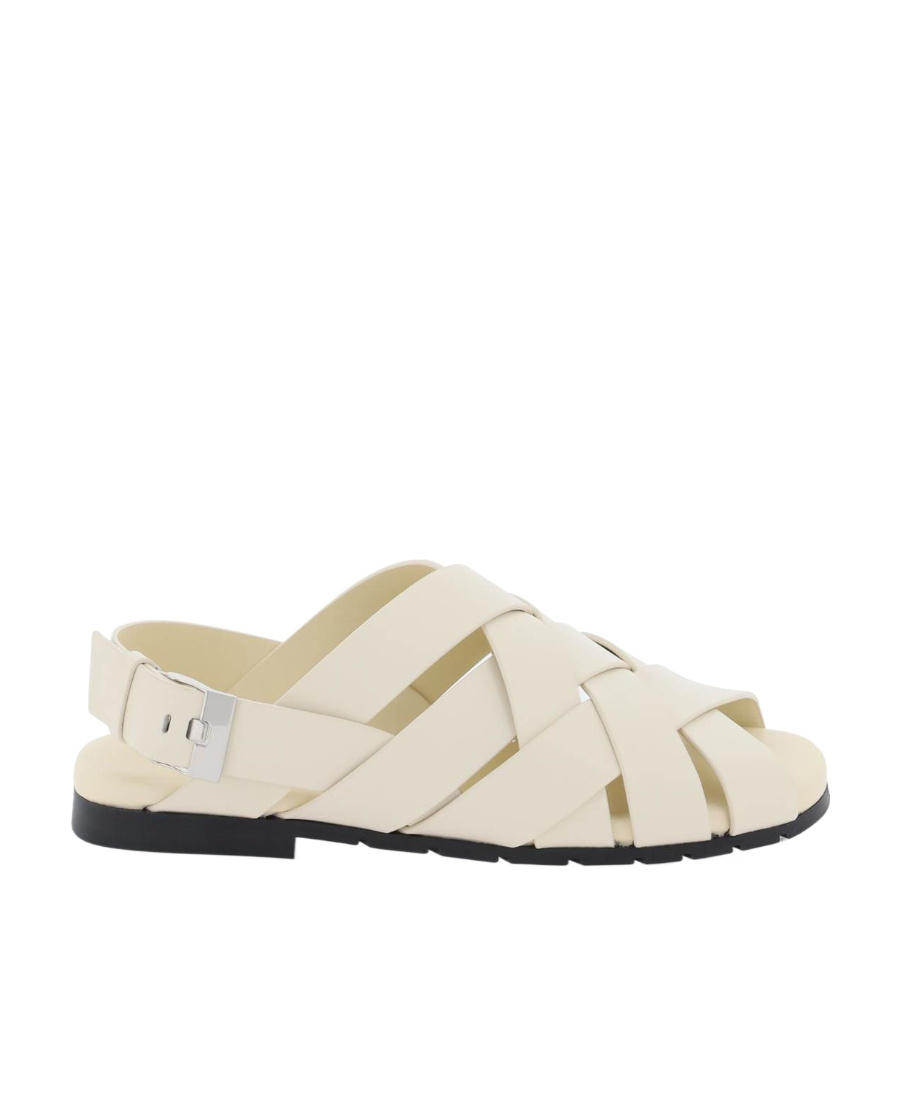 Bottega Veneta Men's Alfie Leather Slingback Sandals In Nude