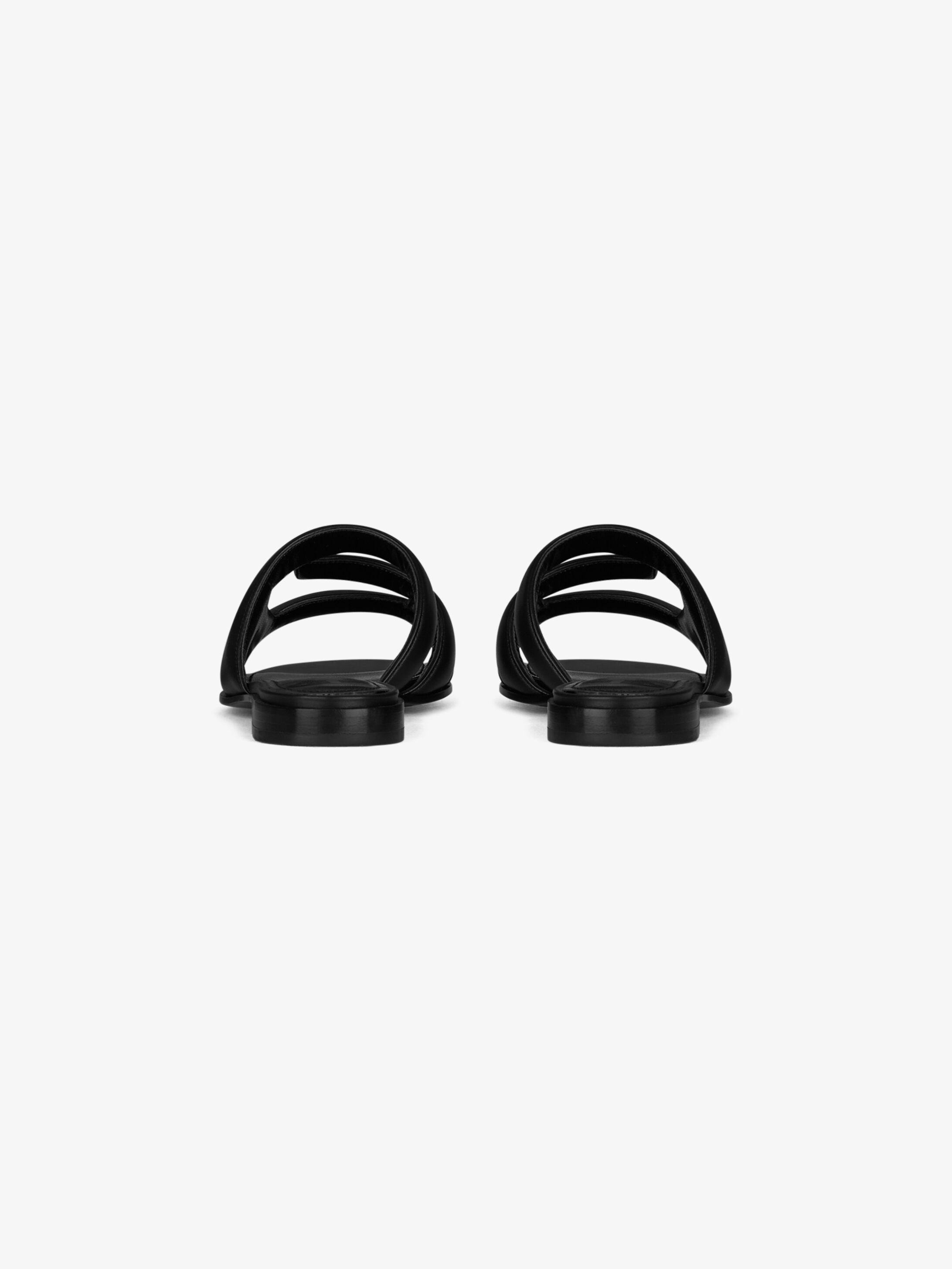 Givenchy Logo Cut Out-detail Sandals In Black