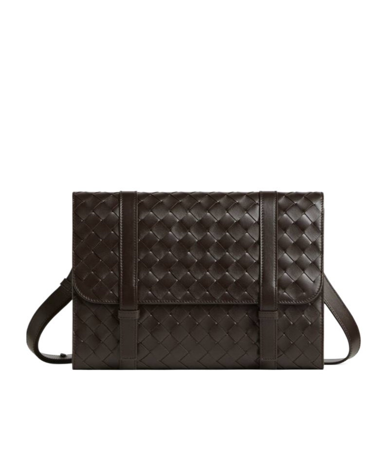 Bottega Veneta Piccolo Portfolio Creates A Briefcase In Black