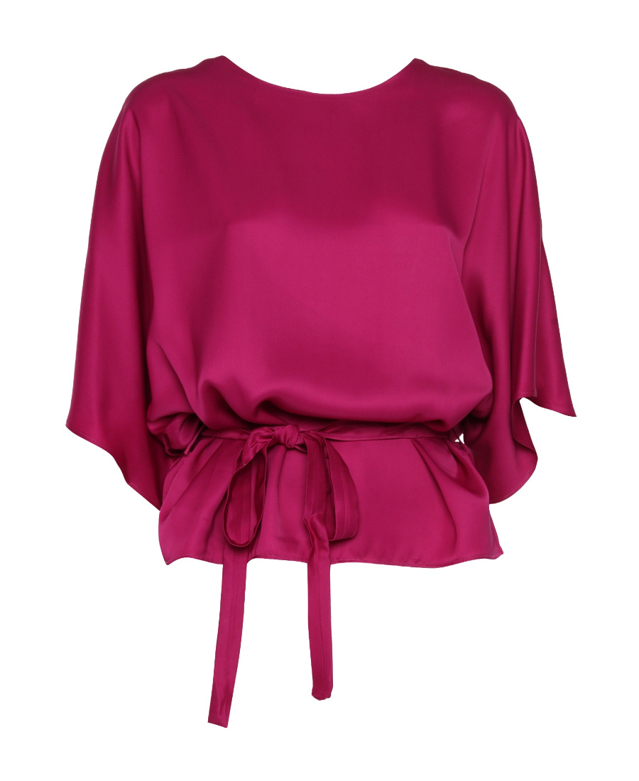 P.a.r.o.s.h Belted Blouse In Red