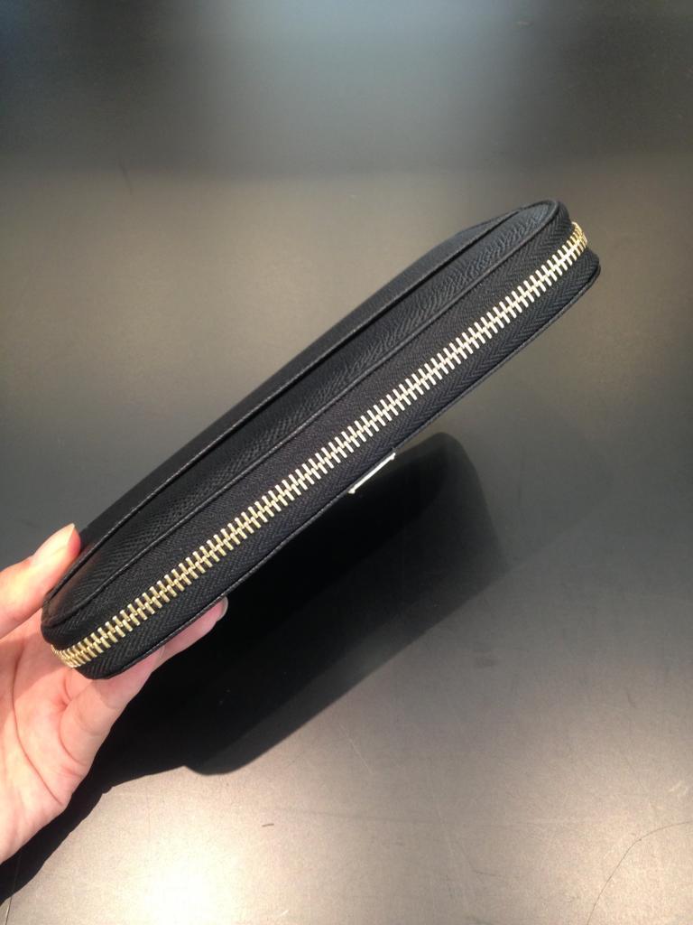 Dolce & Gabbana Zip-around Grained Leather Wallet In Black