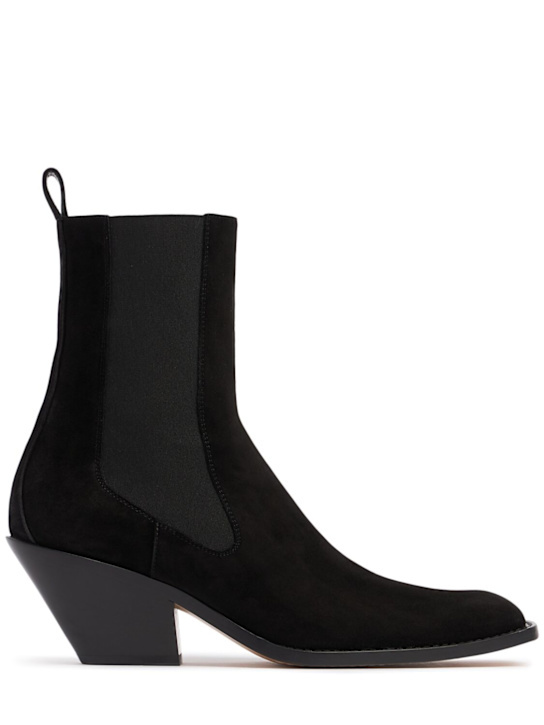 Khaite Woman Ankle Boots Black Size 6 Leather