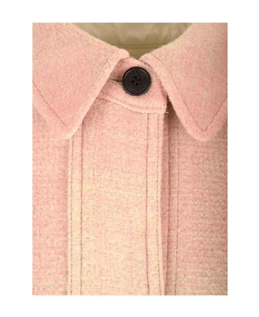Isabel Marant Étoile Checked Long-sleeved Coat In Pink