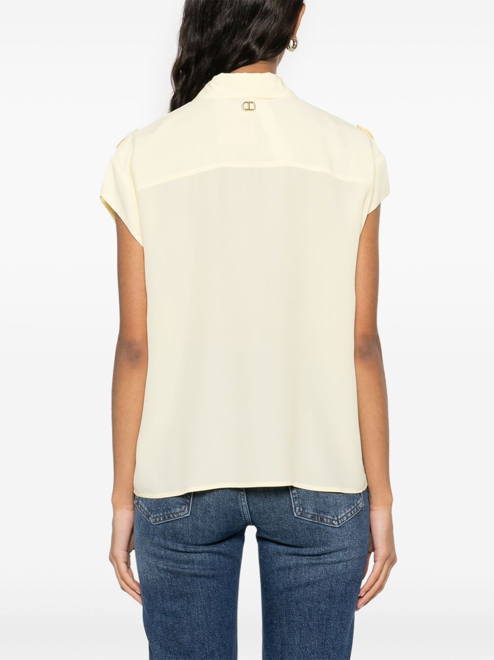 Shop Twinset Cap-sleeved Shirt