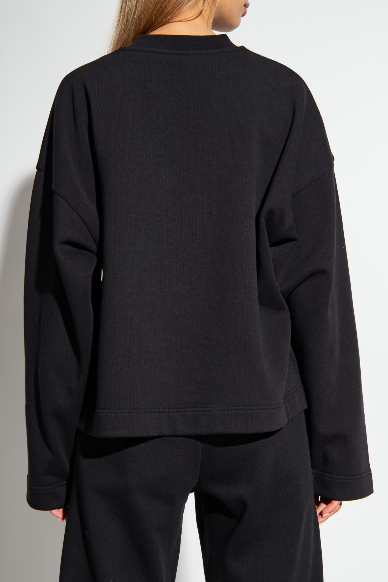Moncler Cotton Crew-neck Sweatshirt In Black