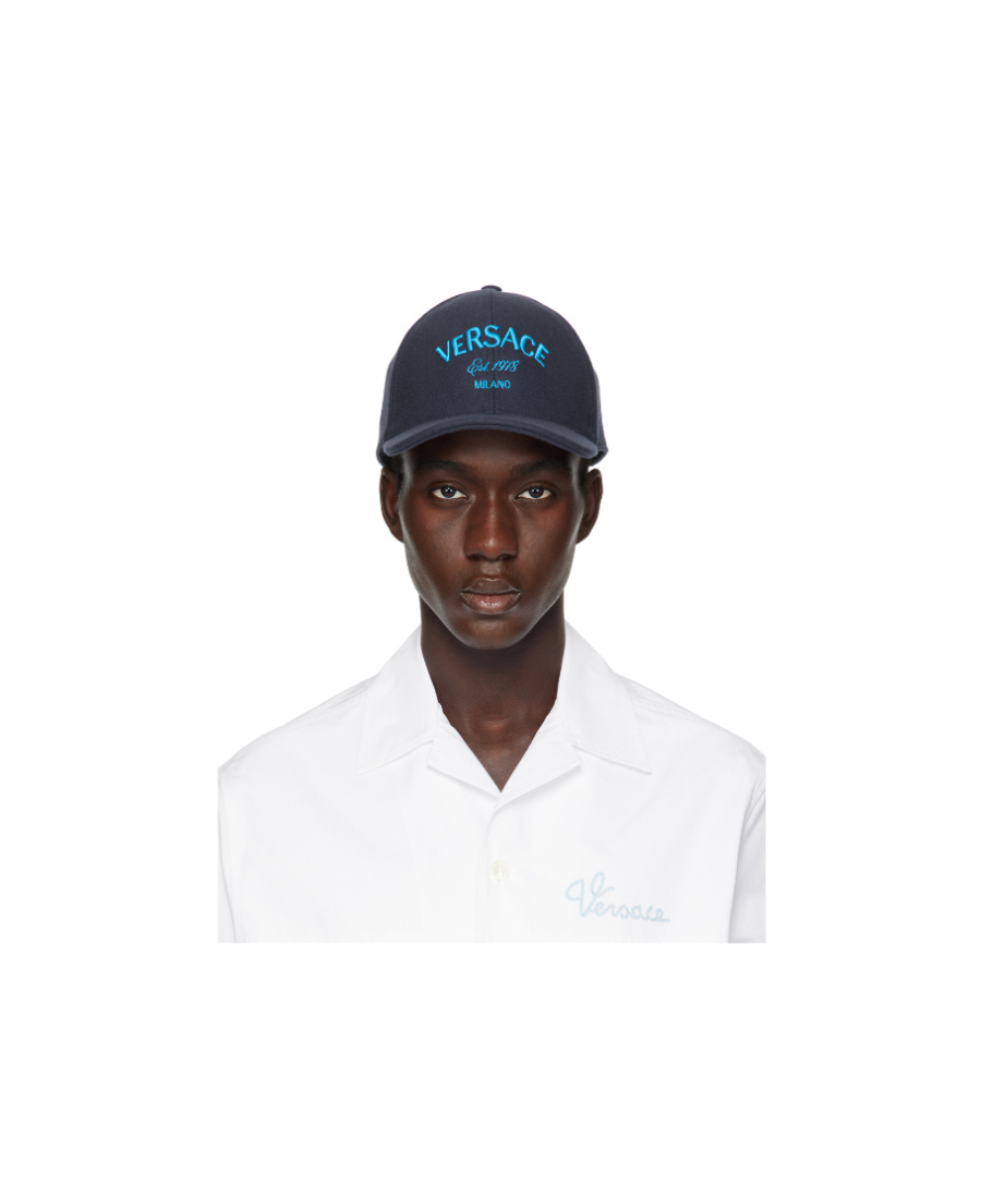 Versace Milano Stamp Baseball Hat In White