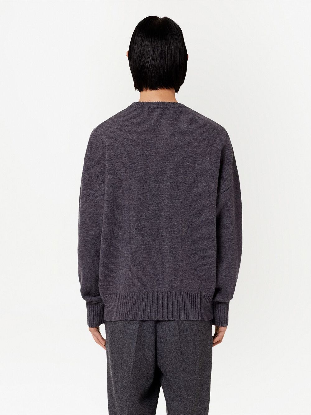 Ami Alexandre Mattiussi Ami Paris Ami De Coeur Sweater In Black
