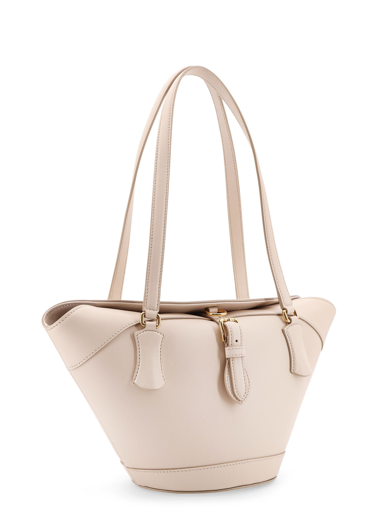 Dolce & Gabbana Capri Leather Shoulder Bag With Buckle Detail