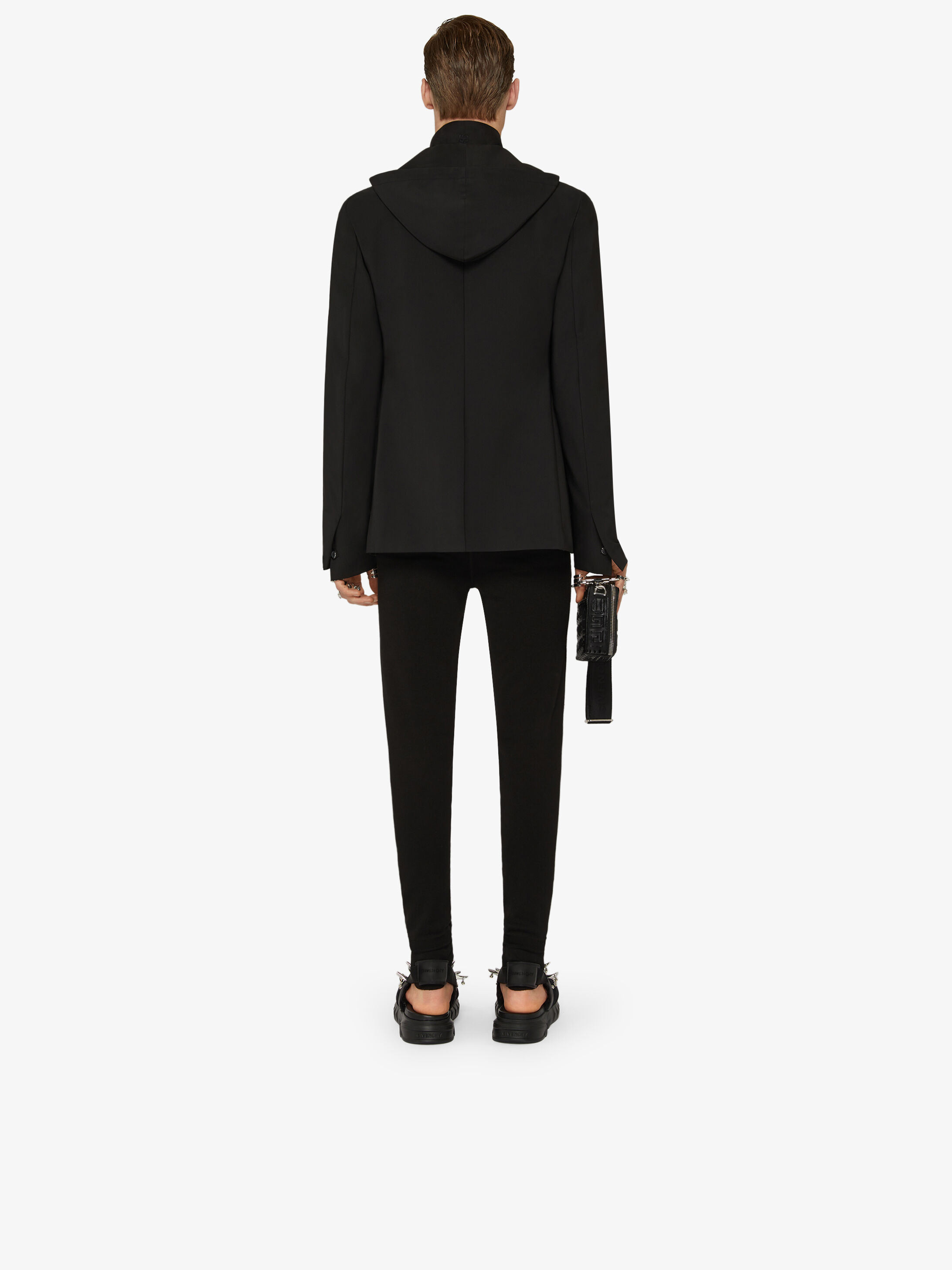 Givenchy Concealed Single-breasted Blazer In Black