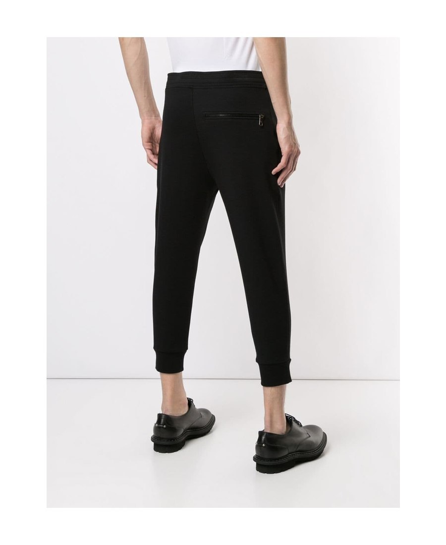 Neil Barrett Elastic Waist-edge Sweatpants In Black