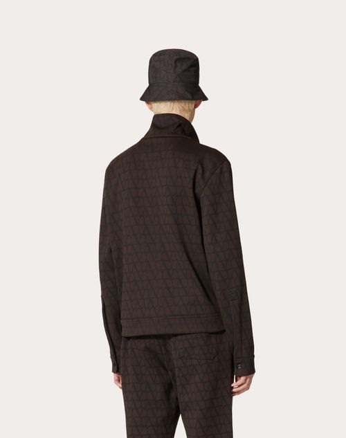 Valentino Toile Iconographe-print Track Jacket In Black
