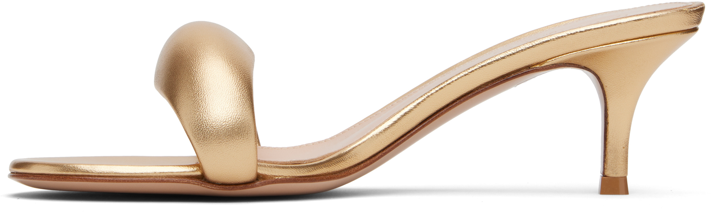 Gianvito Rossi Bijoux 35 High-heeled Sandals In Gold