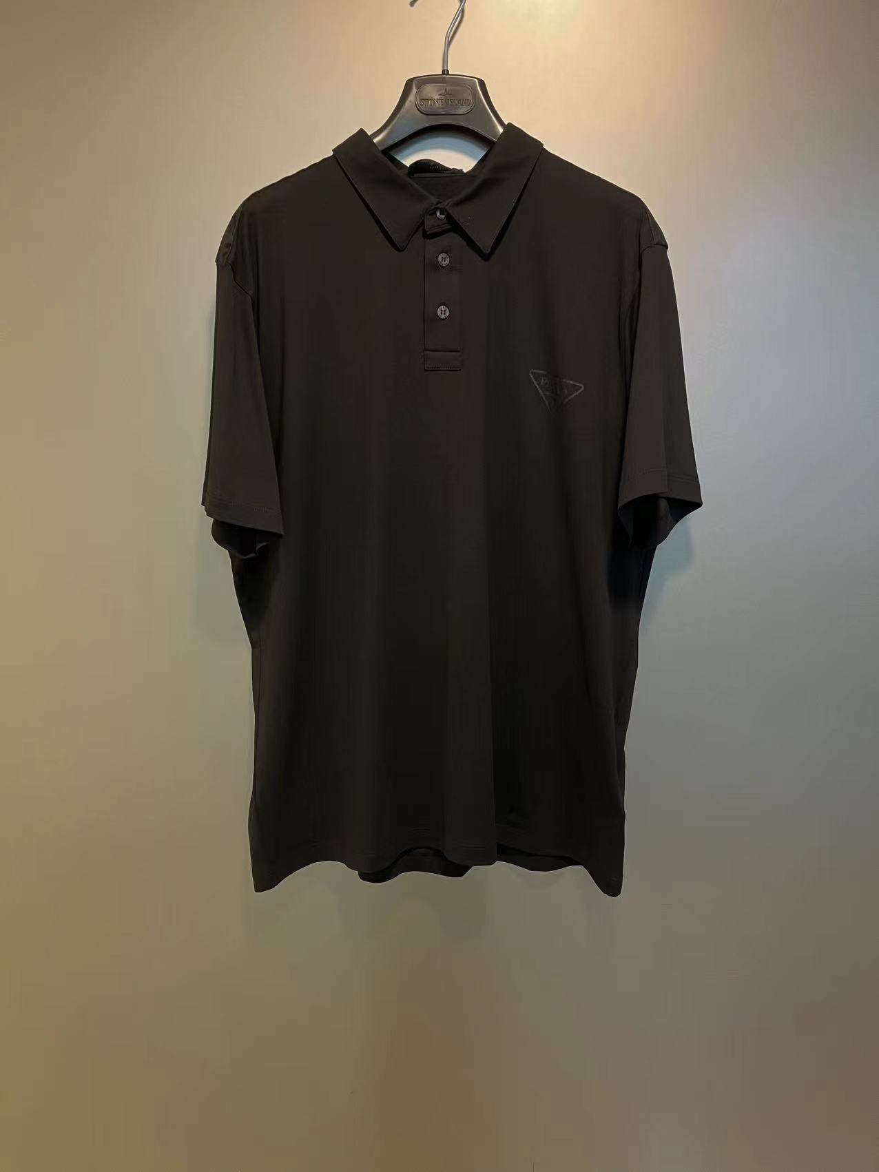 Prada Short-sleeved Polo Shirt In Green