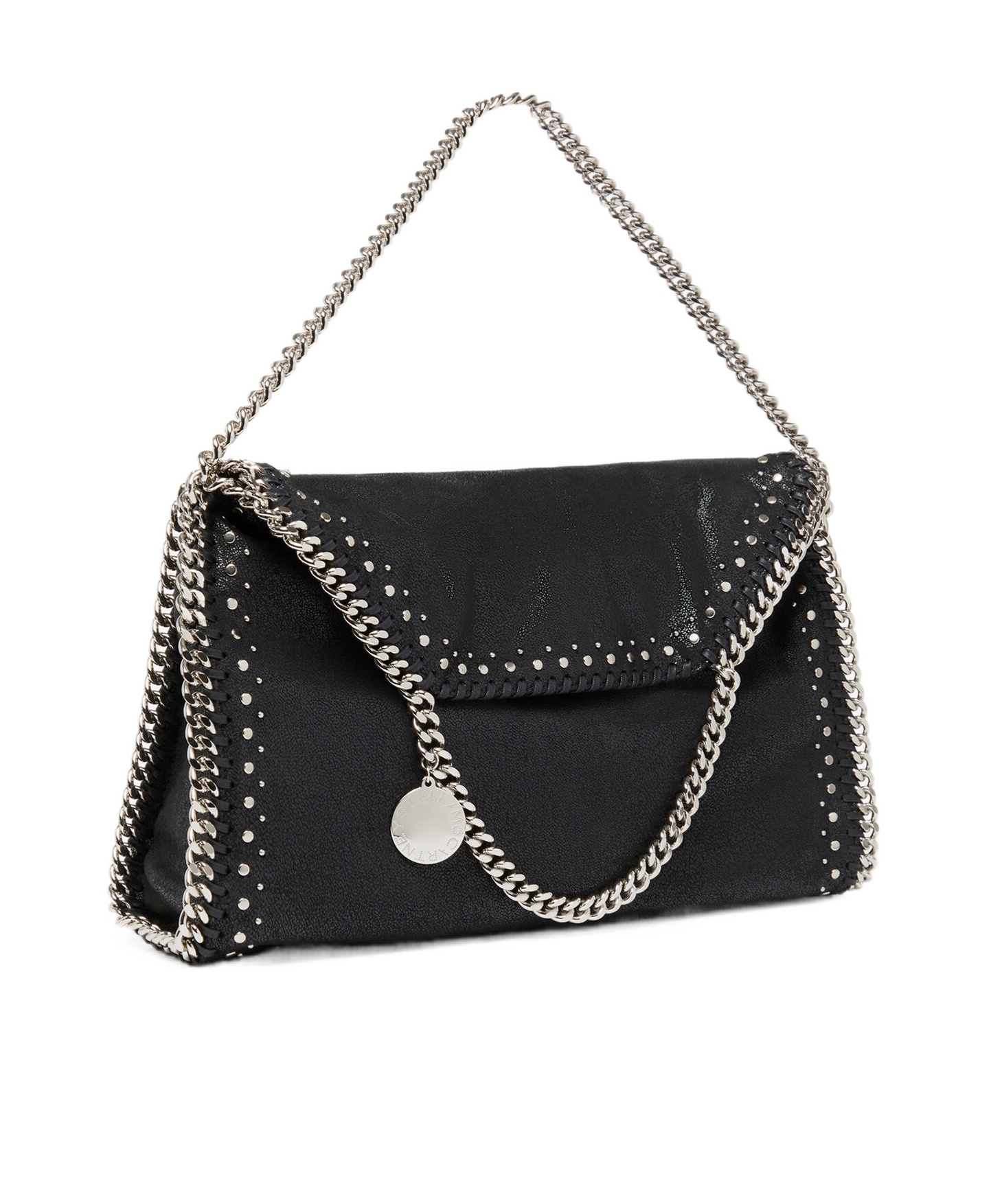 Stella Mccartney Fold-over Tote Bag In Black