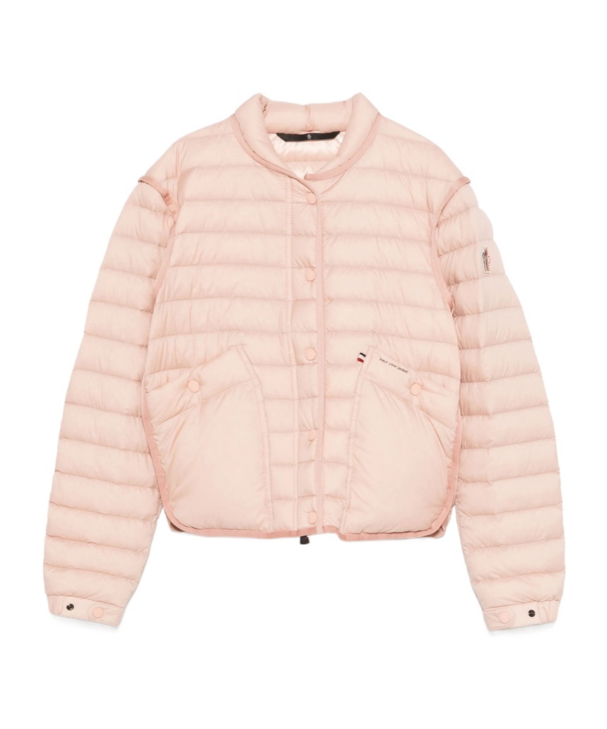 Moncler Long-sleeved Cotton Clothes In Pink