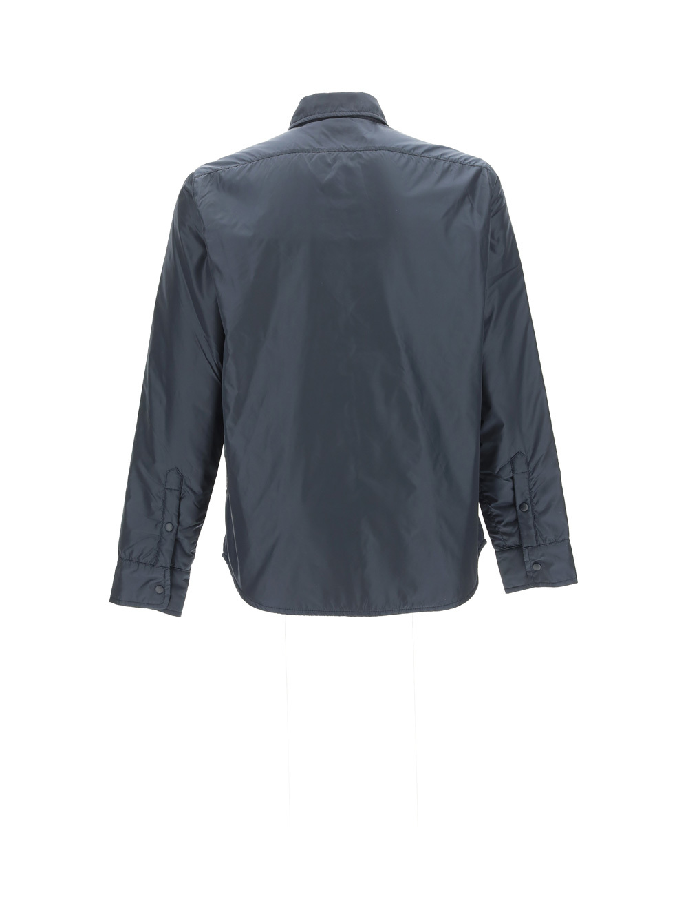 Aspesi Button-up Minimalist Jacket With Classic Collar In Black