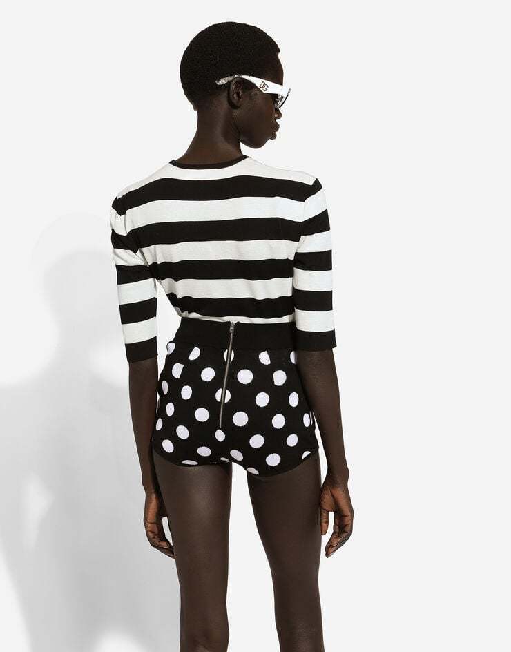 Dolce & Gabbana High Waist Shorts In Black