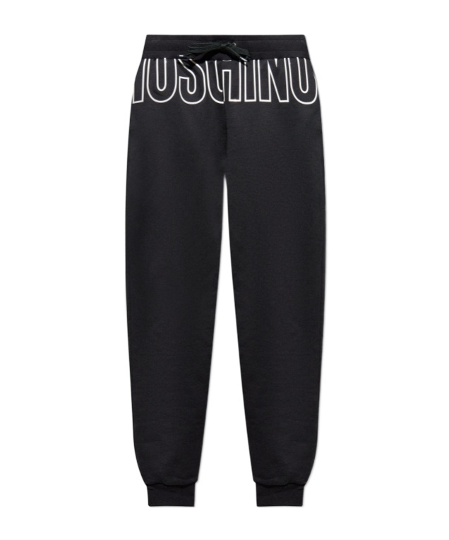 Moschino Logo-print Track Pants In Black