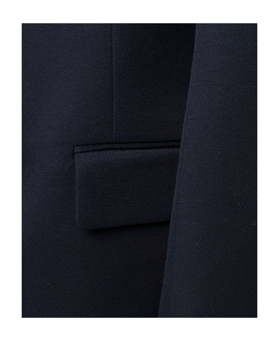 Maison Margiela Cavalry Single-breasted Wool Coat In Black