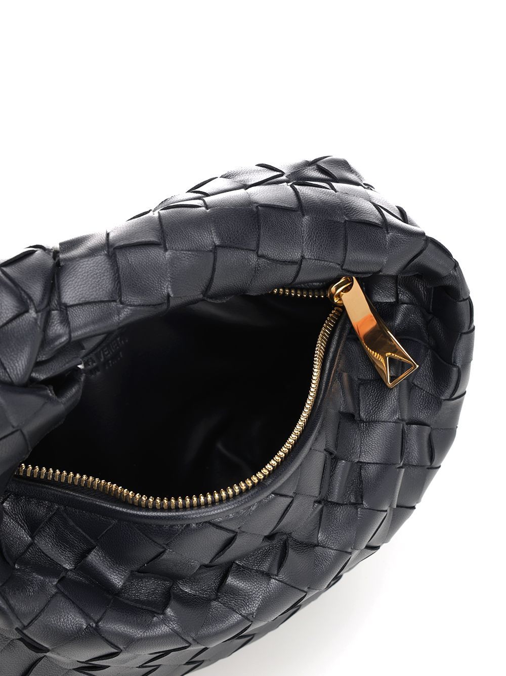 Bottega Veneta Mini Woven Tote Bag In Black