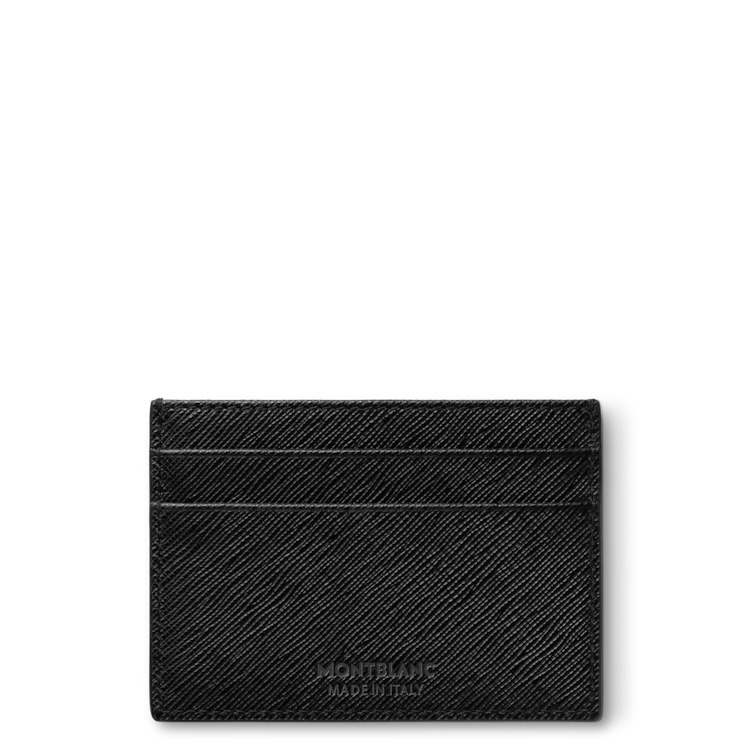 Montblanc Sartorial Leather Card Holder In Black