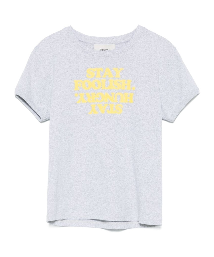 Coperni Stay Hungry Printing T-shirt In White