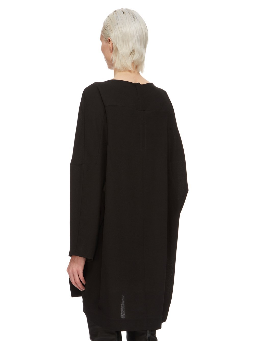 Rick Owens Phleg Mini Virgin Wool Blouse In Black