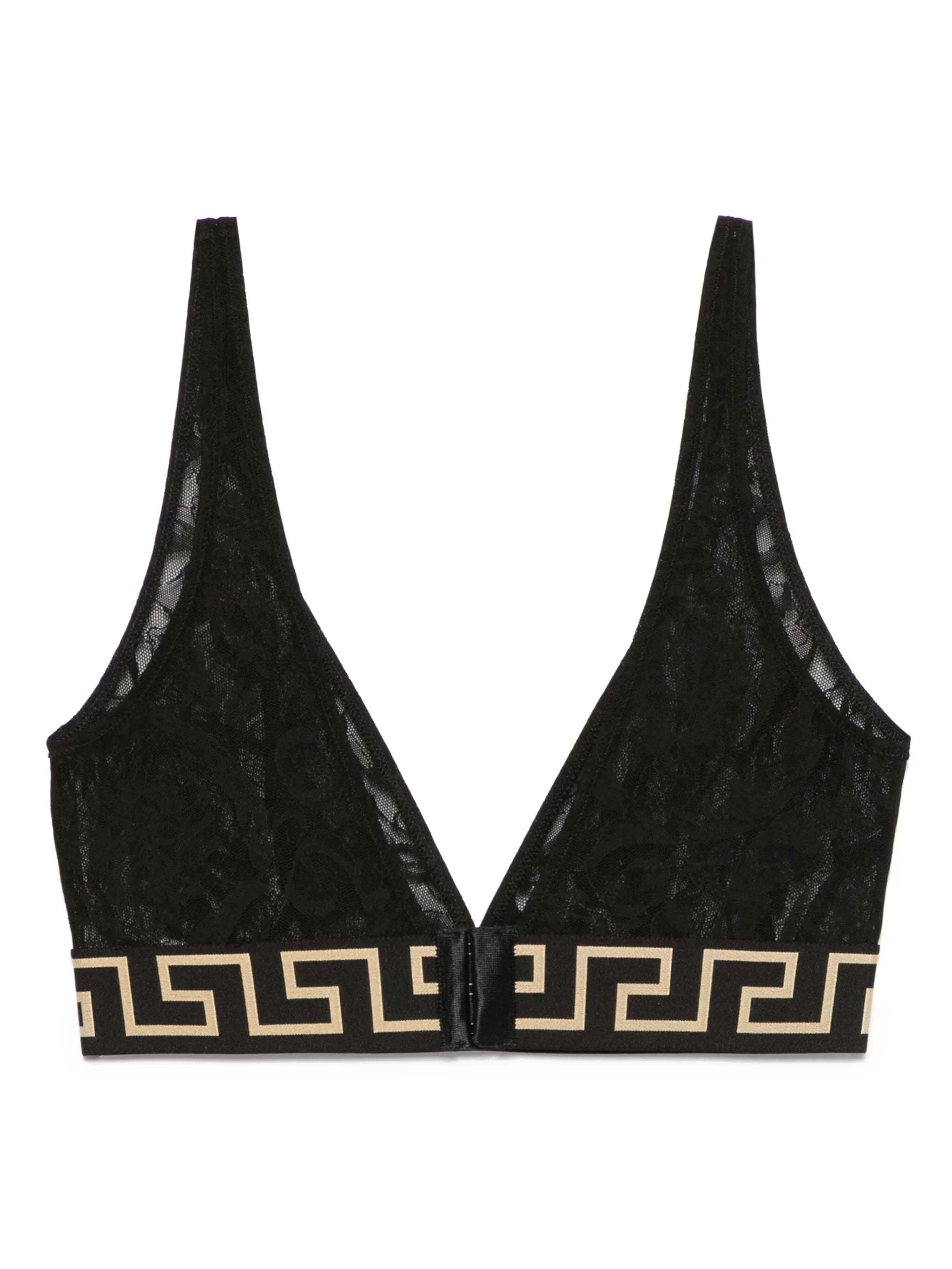 Versace Greca Print Triangle Bralette