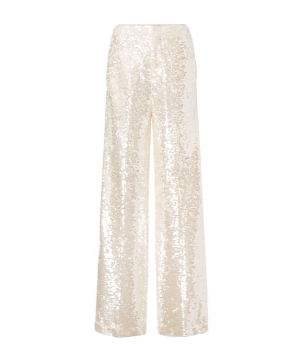 Shop Philosophy Di Lorenzo Serafini Sequined Casual Pants In White