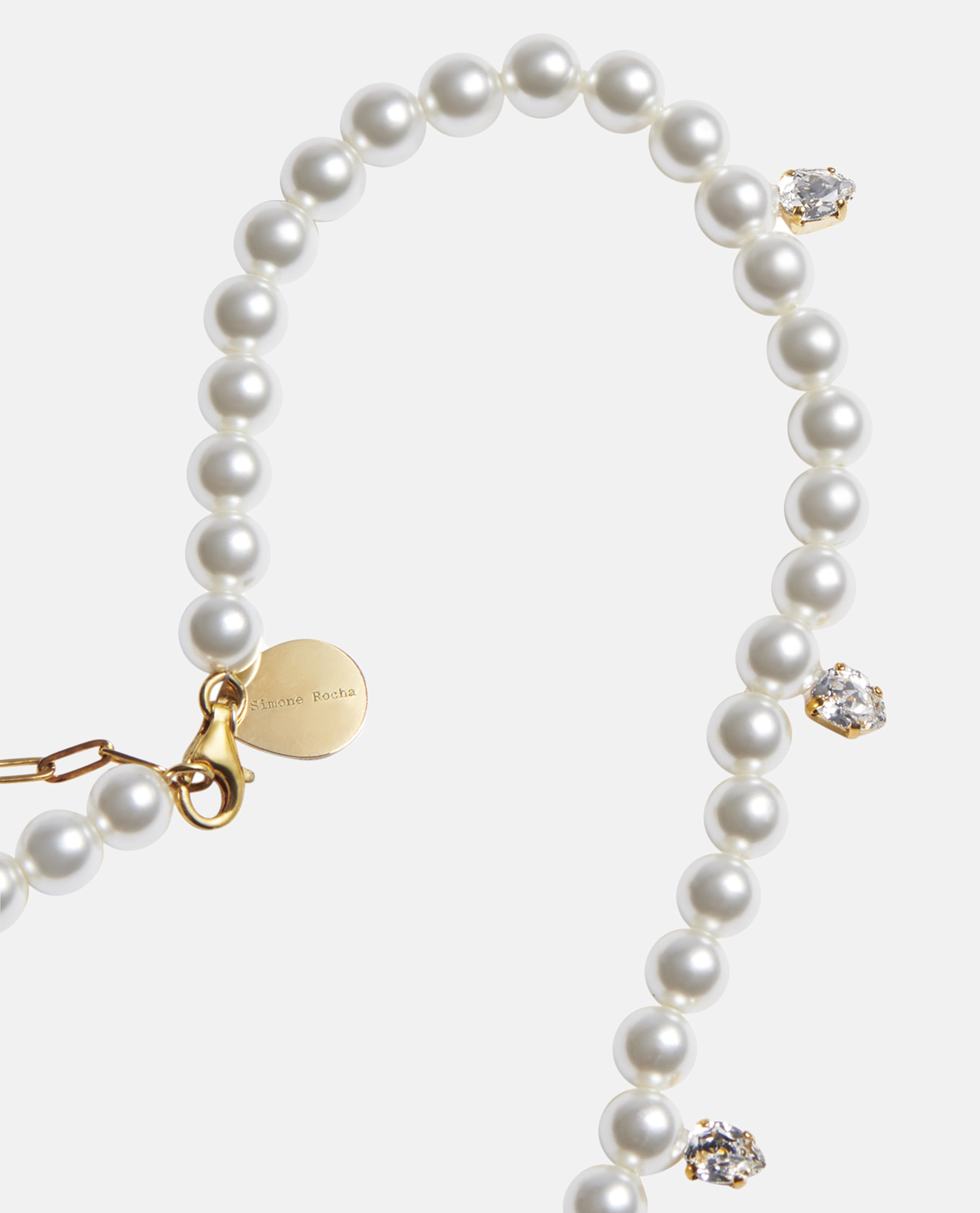 Simone Rocha Beaded Necklace In White