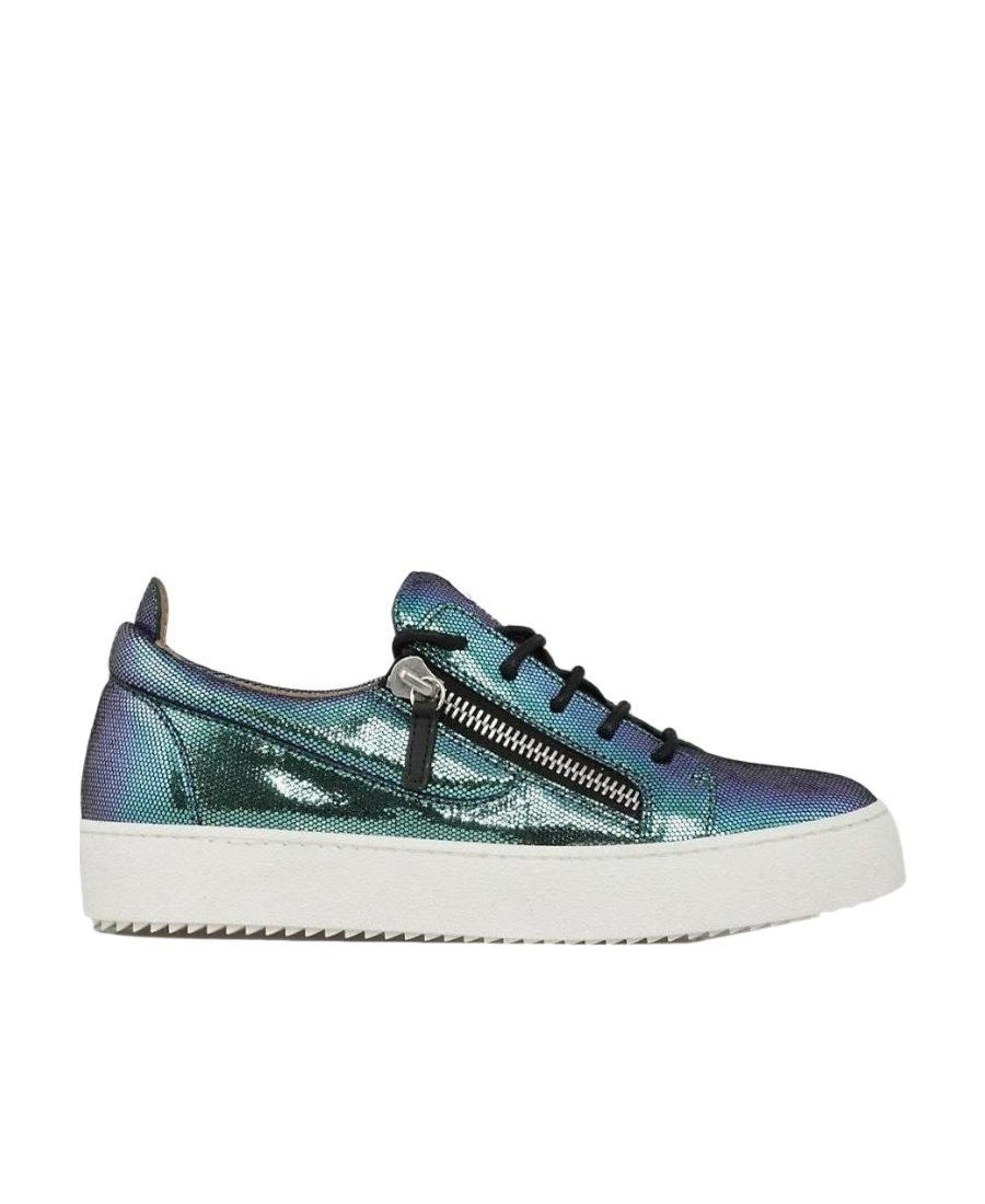 Giuseppe Zanotti Side Zip Sneakers In White