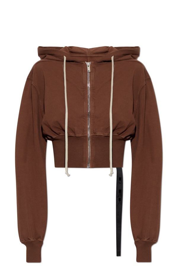 Rick Owens Drkshdw Brown Porterville Tatlin Zipped Hoodie In Brown