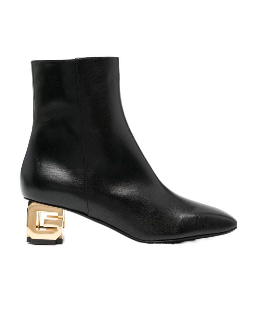 Givenchy G Cube Leather Ankle Boots In Black