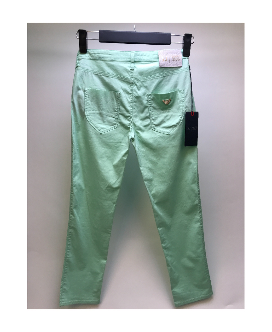 Armani Jeans Logo Details Jeans In Green