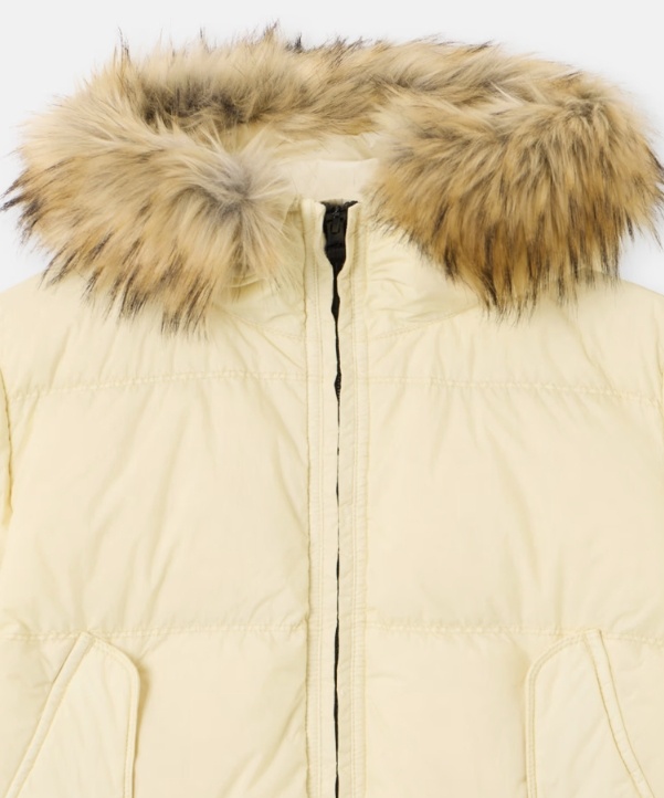 Stone Island Down Parka With Anti-drop And Wind Resistance In Neutral