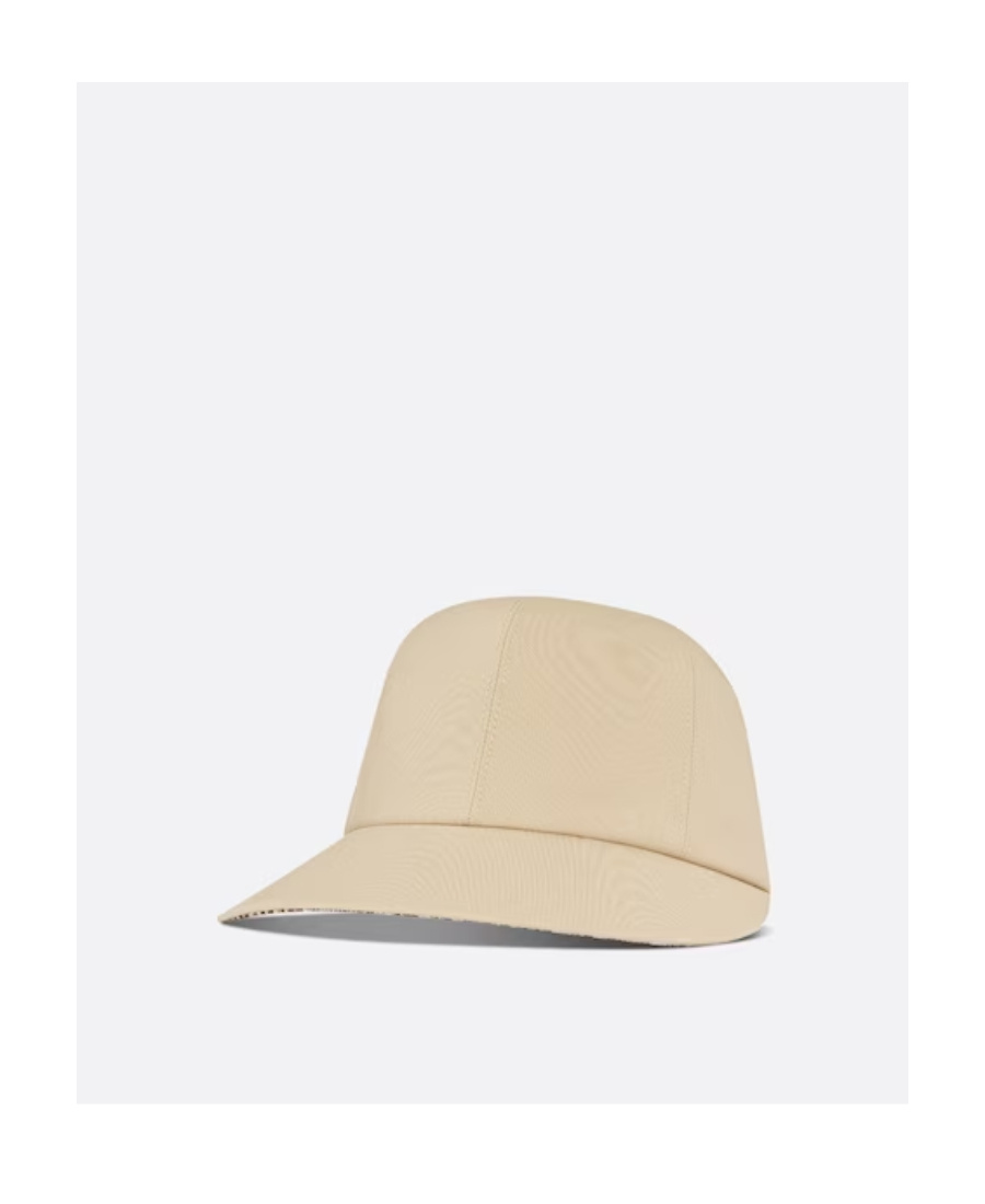 Dior Logo Asymmetrical Hat In Nude