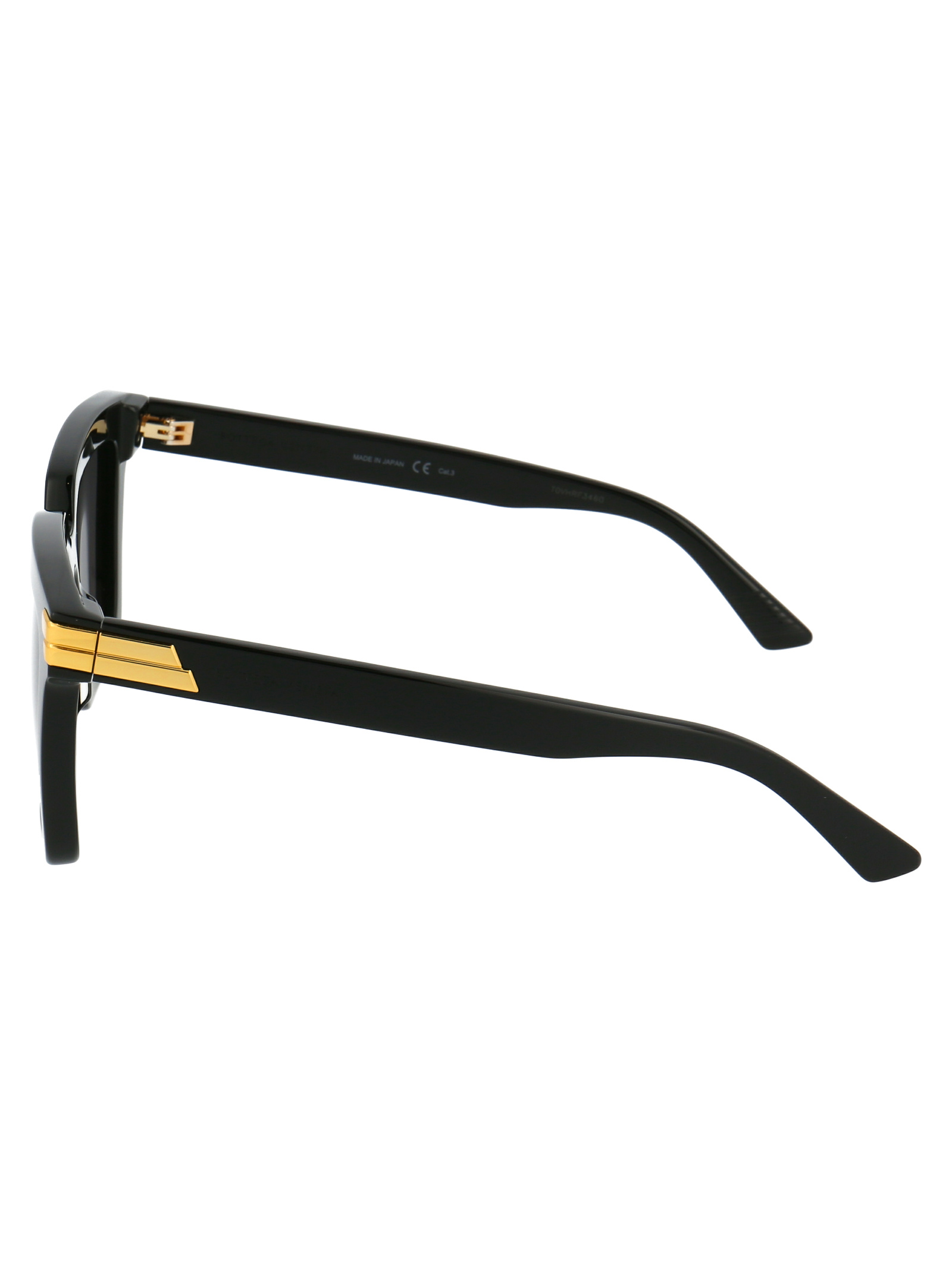 Bottega Veneta Grey Square Ladies Sunglasses Bv1005s 001 53 In Black