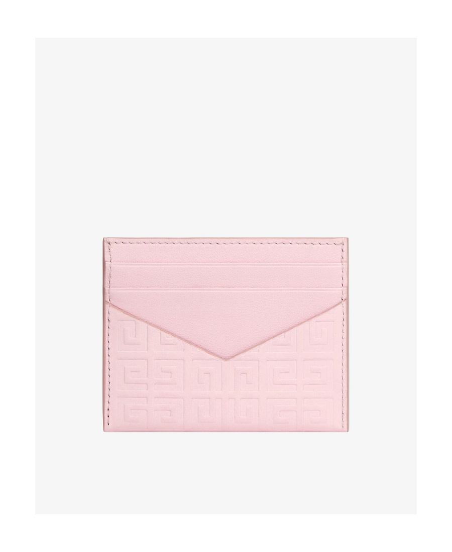 Givenchy Logo Logo Leather Clip In Pink