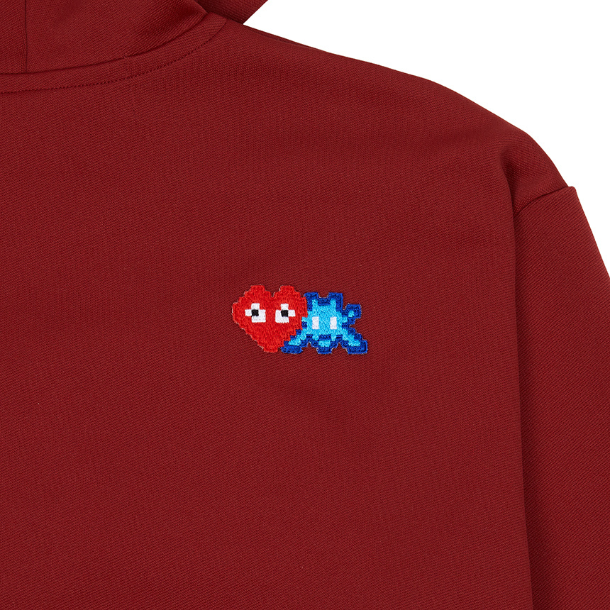 Comme Des Garçons Play X Invader Pixelated-heart Hoodie