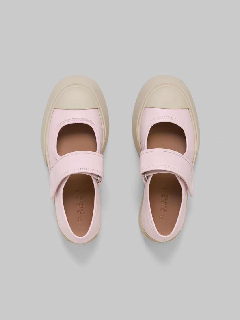 Marni Pink Pablo Mary Jane Ballerina Flats In Nude