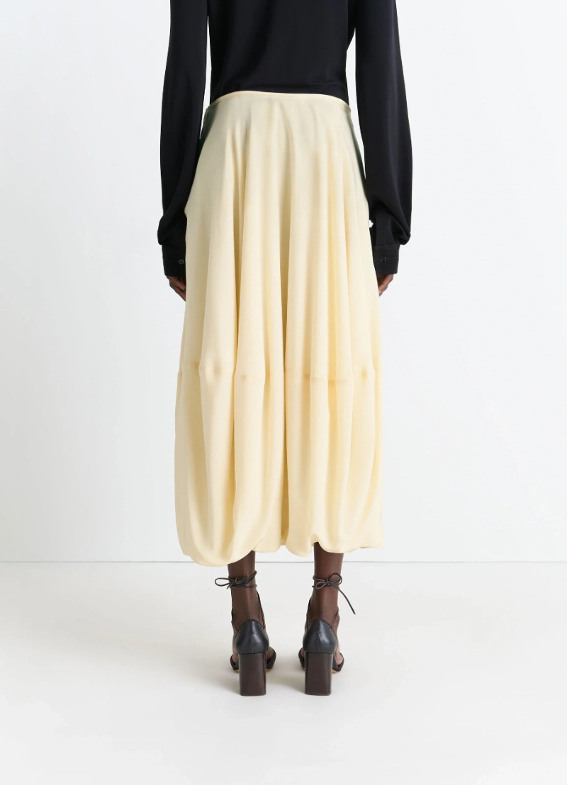 Lemaire Off-white Balloon Maxi Skirt In Neutral
