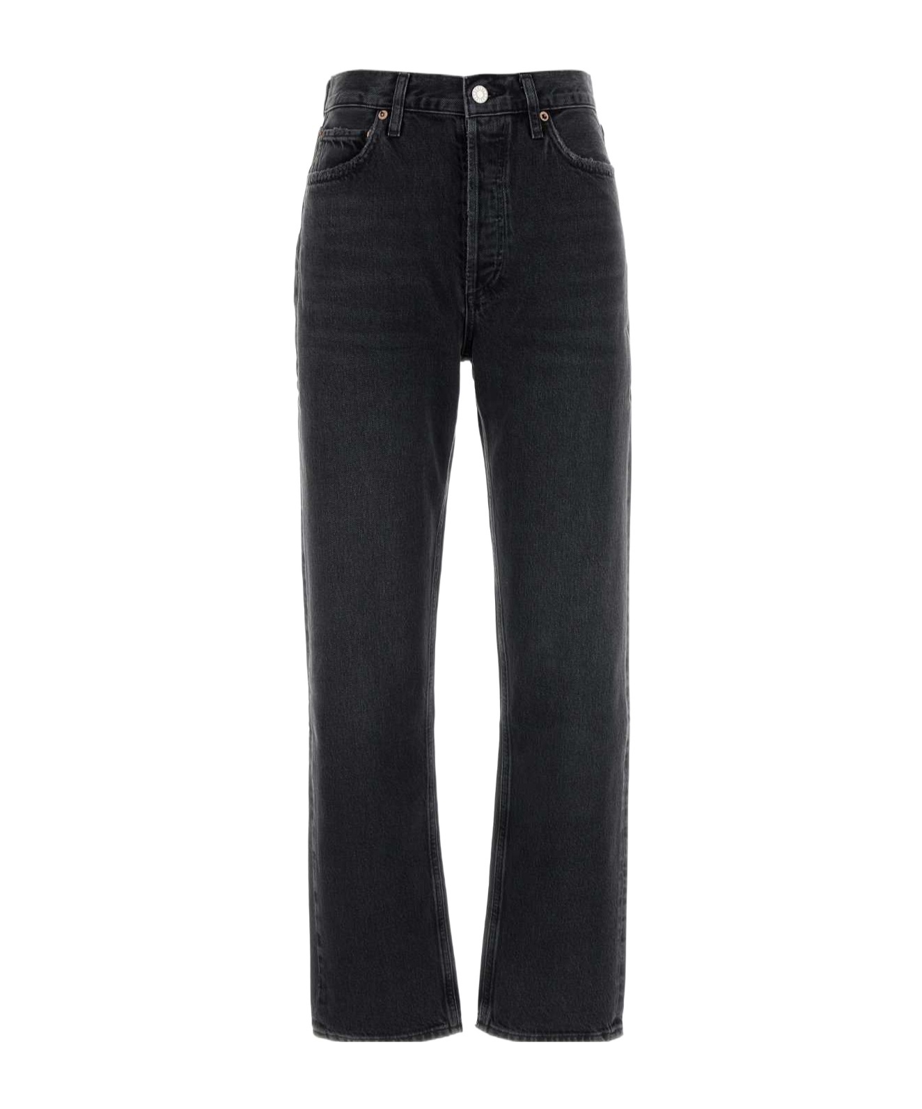 AGOLDE DENIM TROUSERS WITH BELT LOOPS