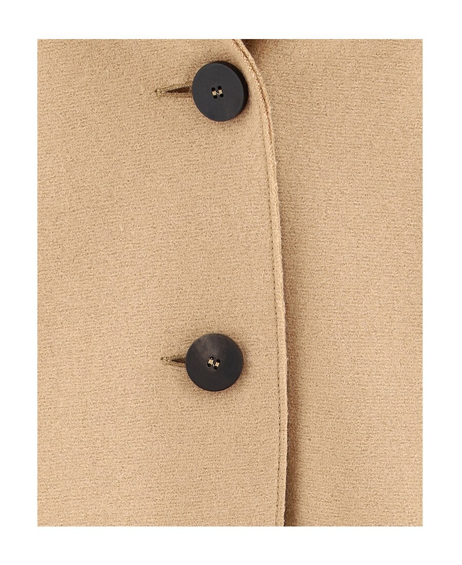 Harris Wharf London Single-breasted Mid-length Coat In Nude