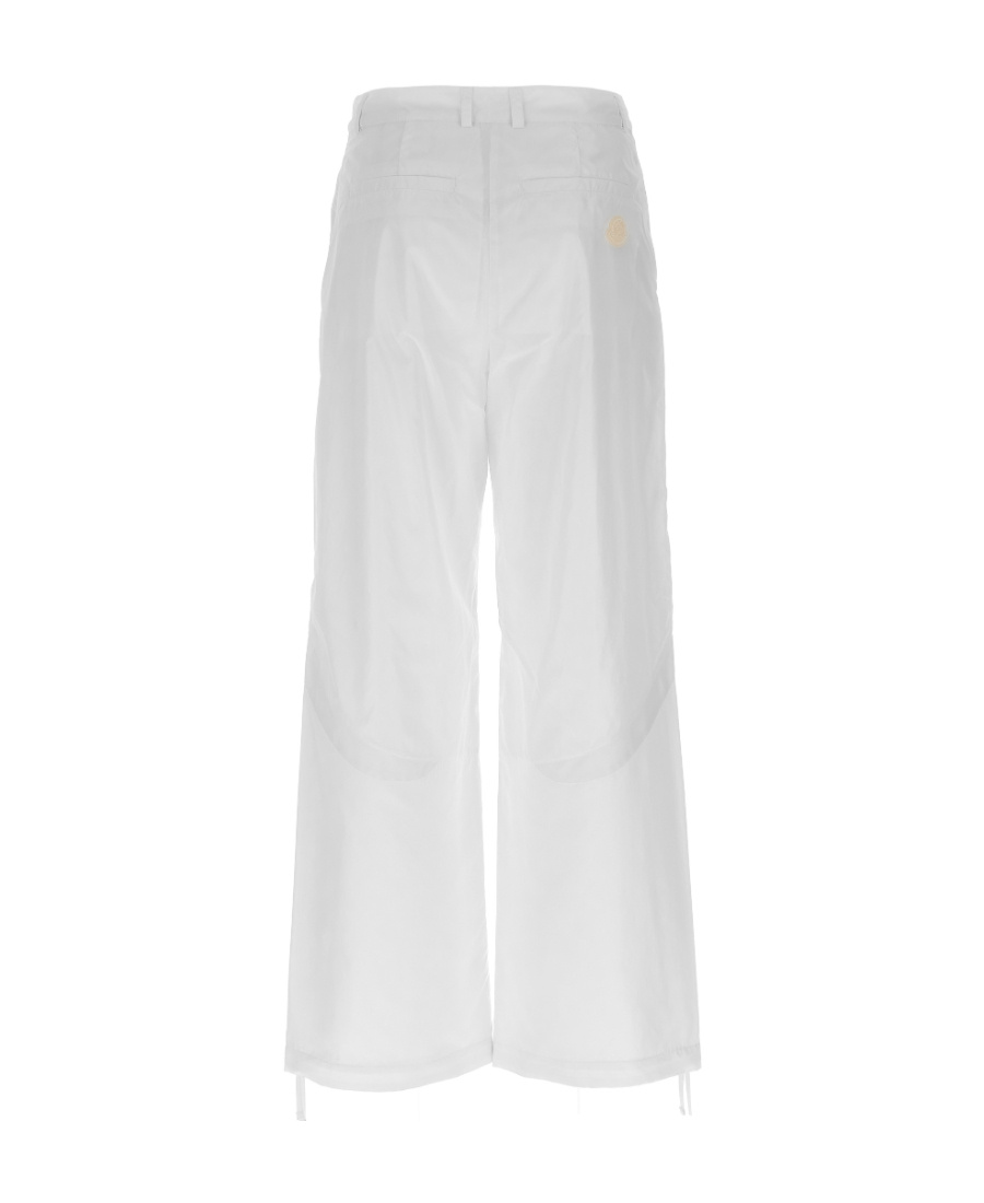 Moncler Nylon Pants Drawstring Hems In White