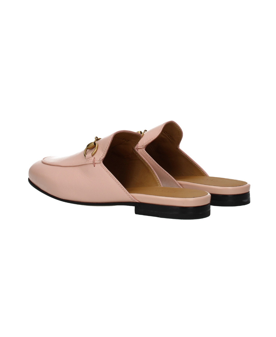 Gucci Princetown Loafer Mule In White Leather