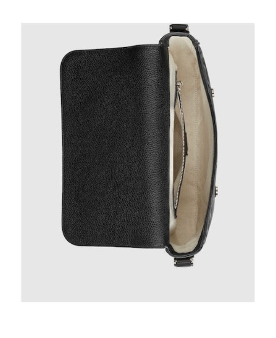 Gucci Jumbo Gg Medium Messenger Bag In Black