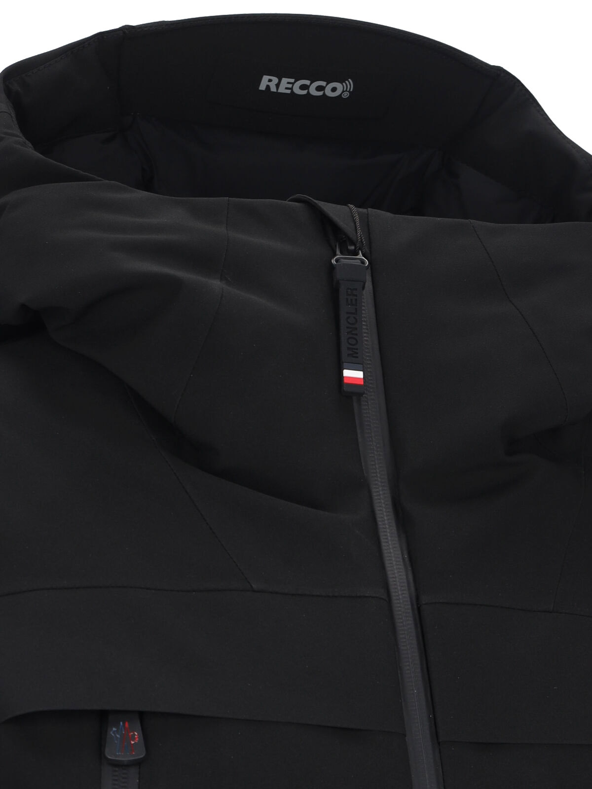 Moncler Chanavey Tech Padded Ski Jacket In Black